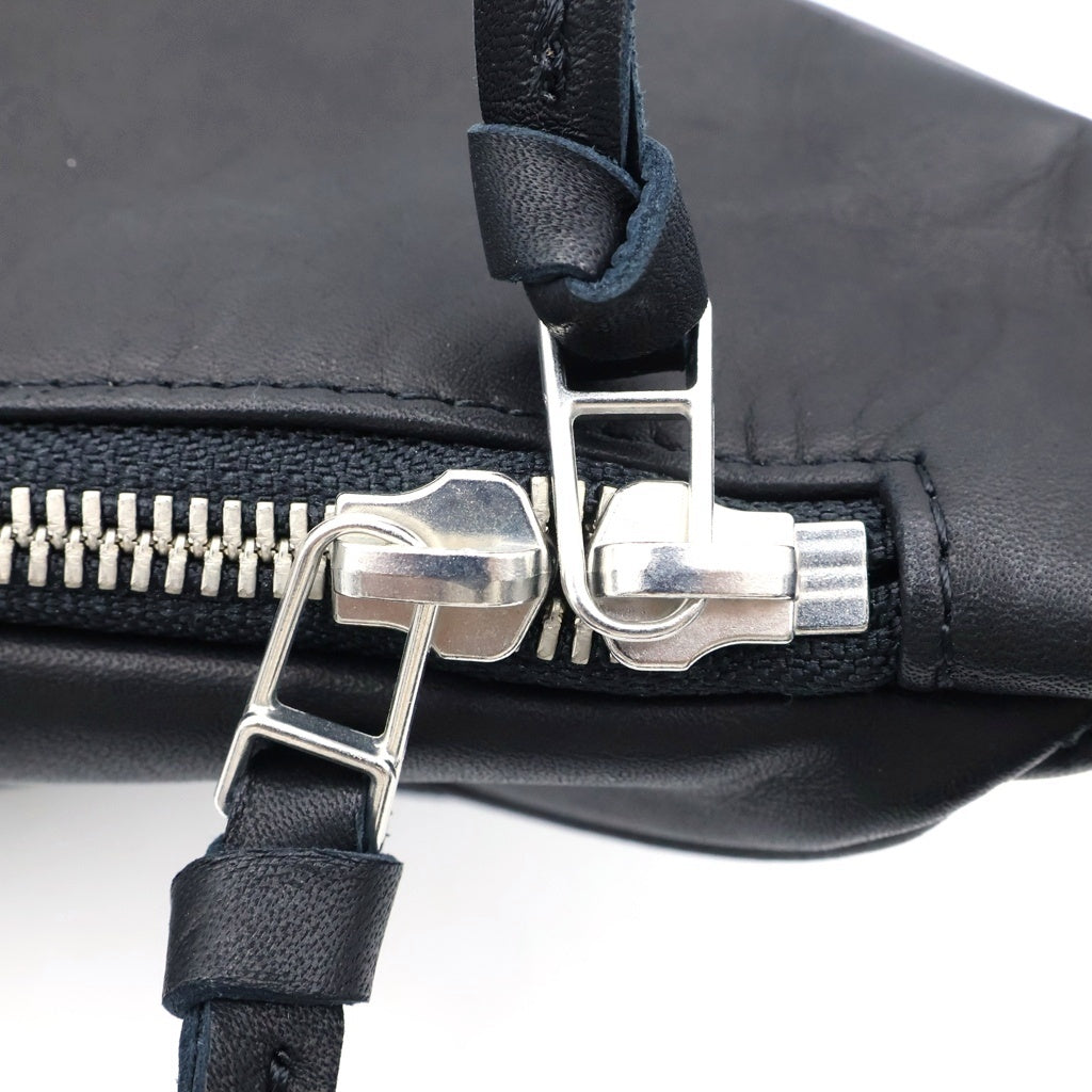 LAD MUSICIAN(ラッドミュージシャン) LEATHER BODY BAG レザー ボディバッグ ショルダーバッグ ウエストバッグ ブラック 2117-931 レディース