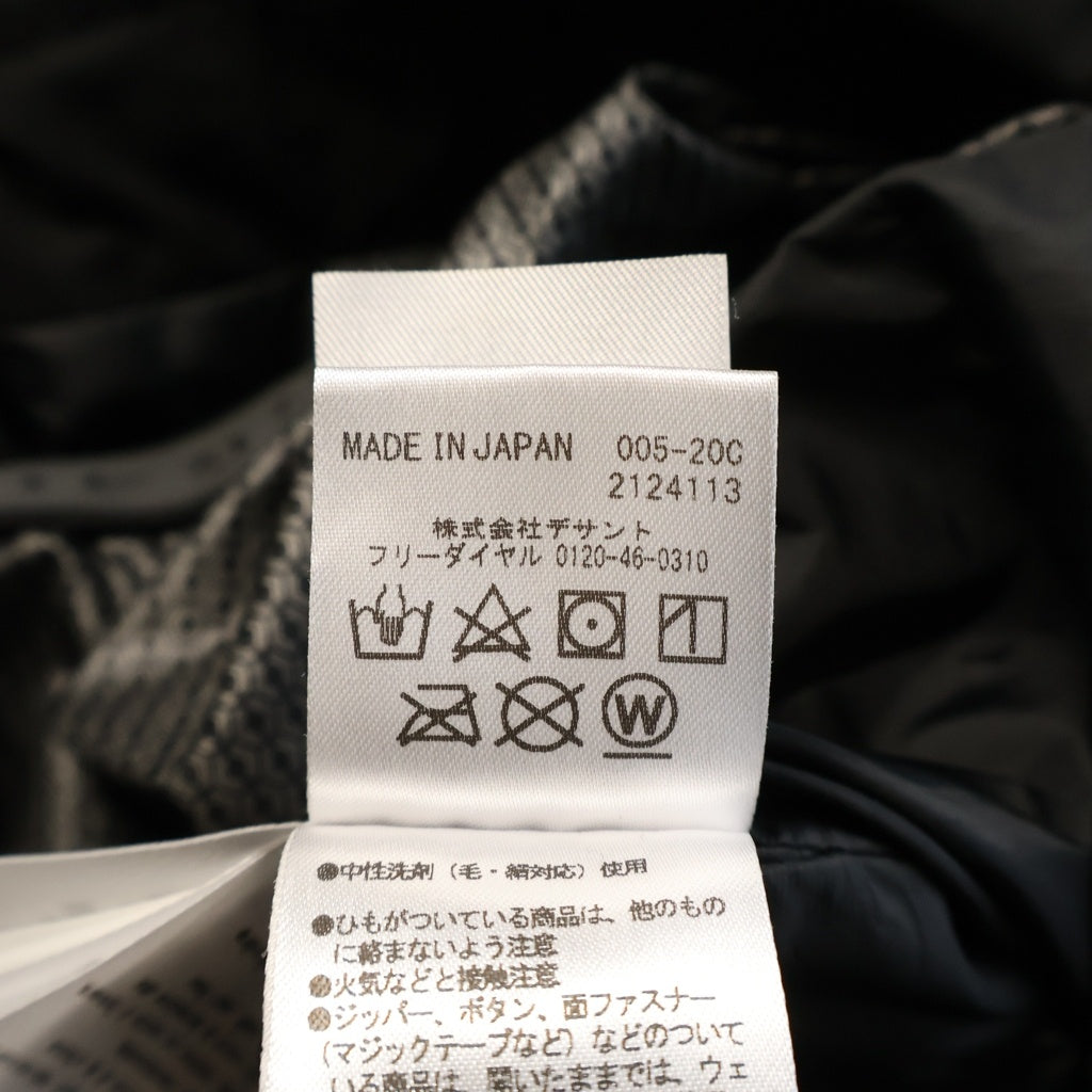 DESCENTE(デサント) MOUNTAINEER マウンテニア 水沢ダウン ダウンジャケット ブラック DAMQGK30U