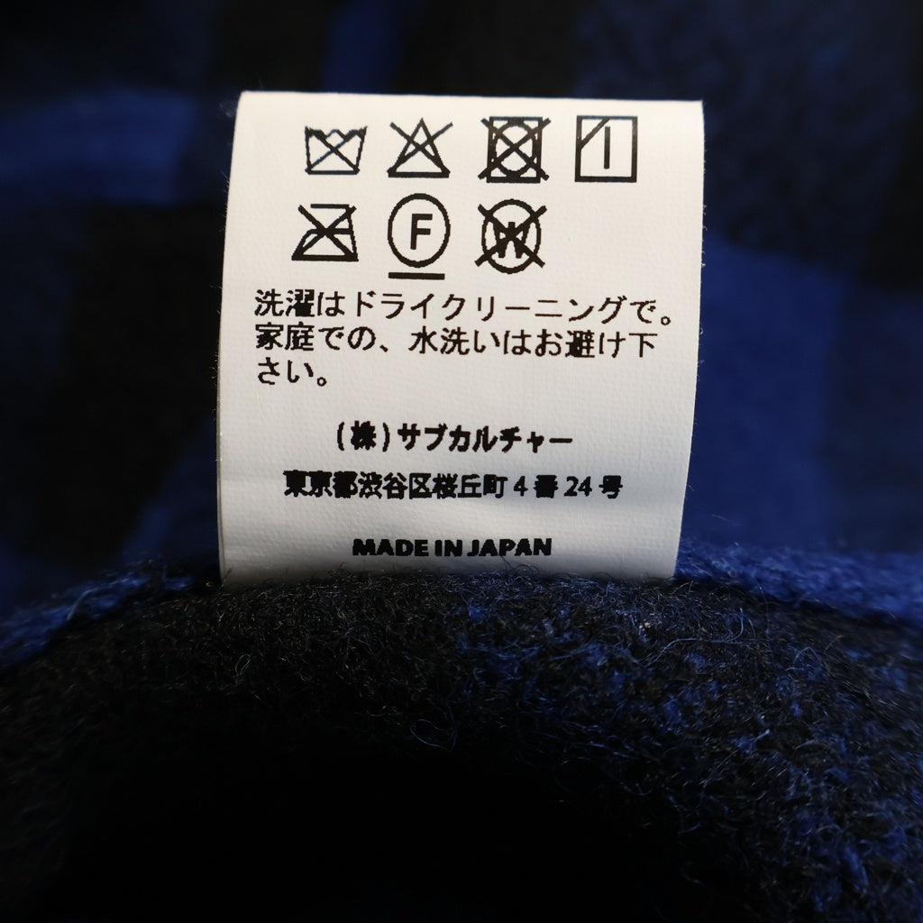 SUBCULTURE(サブカルチャー) 25AW BUFFALO CHECK JACKET バッファロー チェック シャツジャケット ブルー/ブラック SCJK-A2501