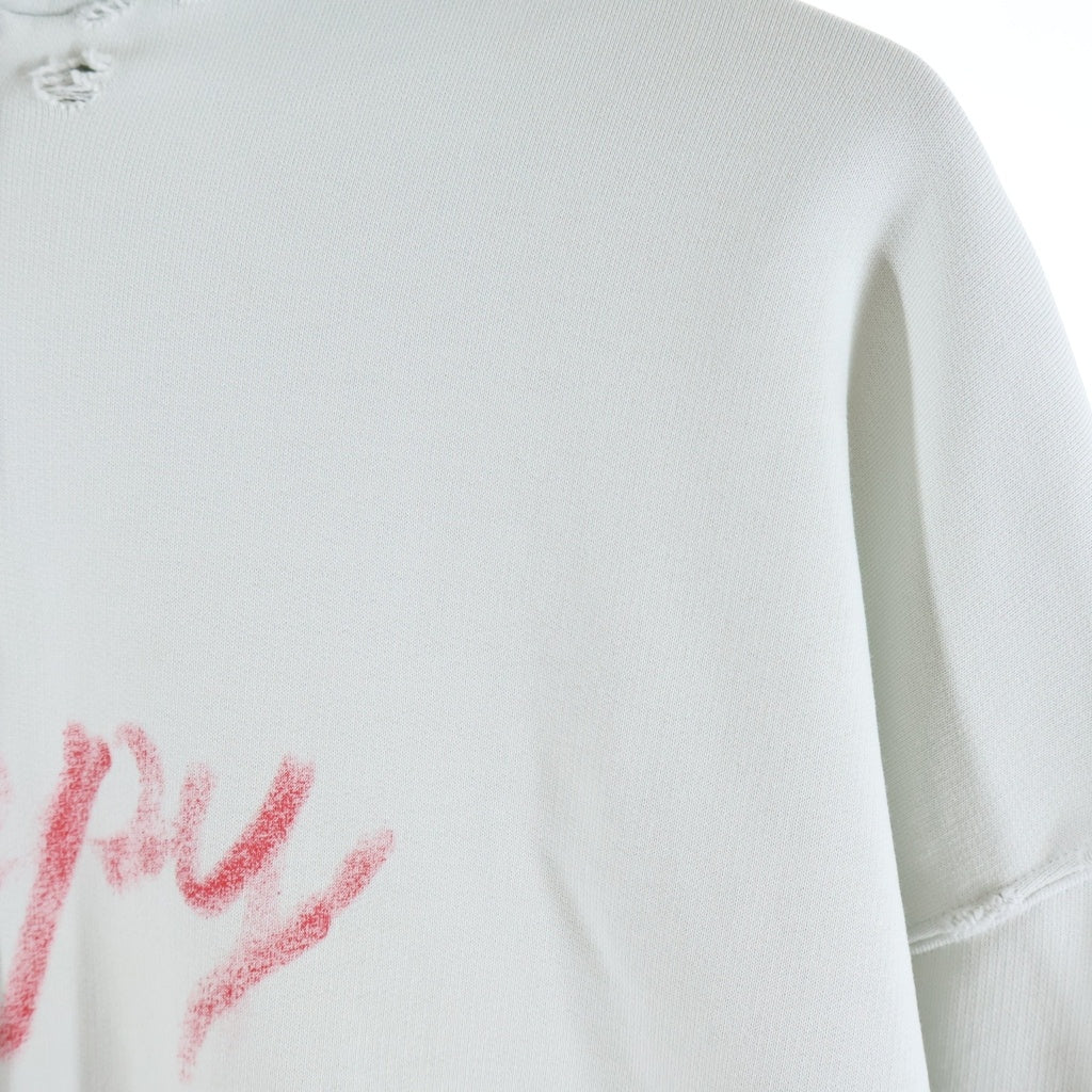 BALENCIAGA(バレンシアガ) 25SS Collection Happy Valentine's Zip Up Parka ハッピーバレンタイン ジップアップパーカー ホワイト 803264