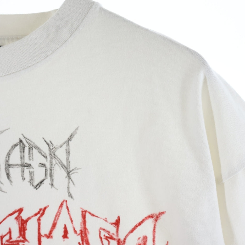 BALENCIAGA(バレンシアガ) 24SS DIY Metal Logo メタル ロゴプリント クルーネック 半袖Tシャツ カットソー ホワイト 641655