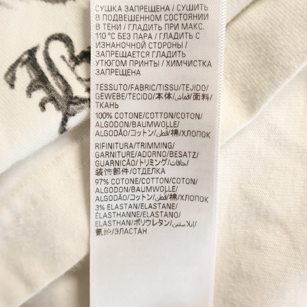 BALENCIAGA(バレンシアガ) 24SS DIY Metal Logo メタル ロゴプリント クルーネック 半袖Tシャツ カットソー ホワイト 641655