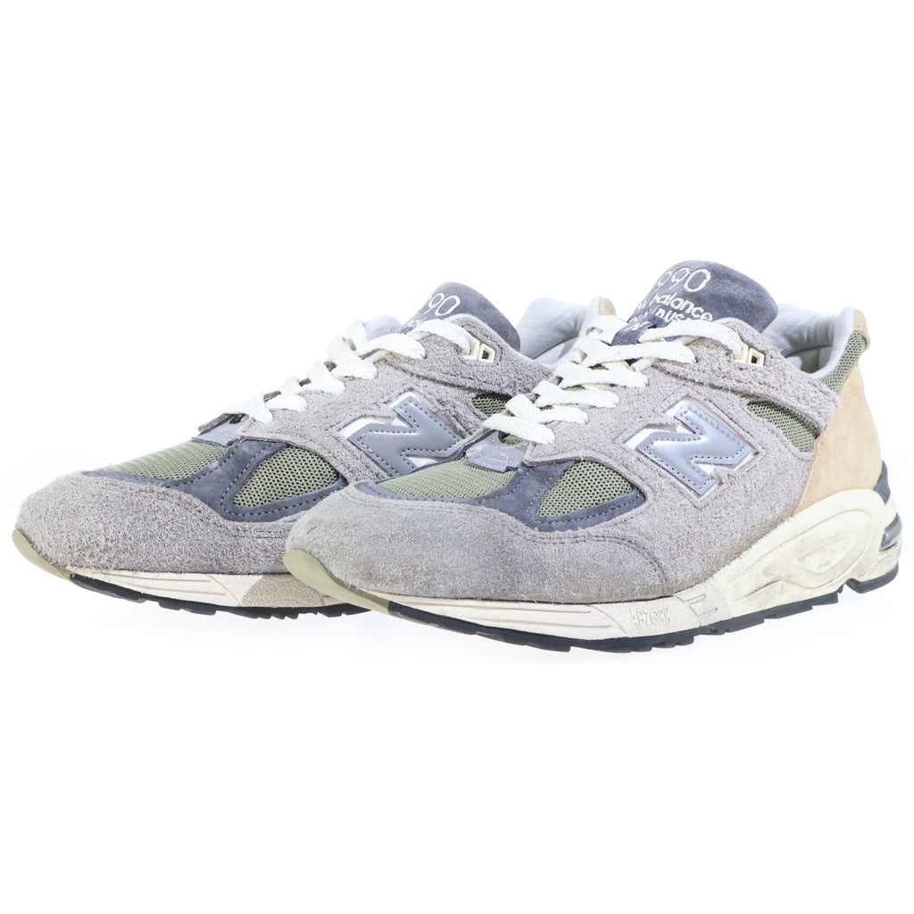 New Balance(ニューバランス) 990V2 スエード メッシュ ローカットスニーカー グレー US10/28cm M990TD2