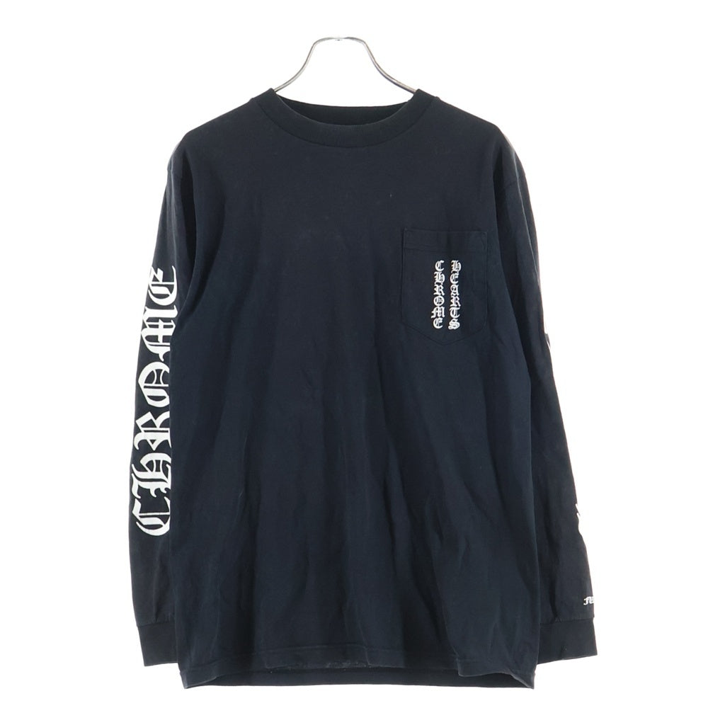 CHROME HEARTS(クロムハーツ) CH L/S T-SHIRT バックスクロールロゴ 長袖Tシャツ ロンT ブラック