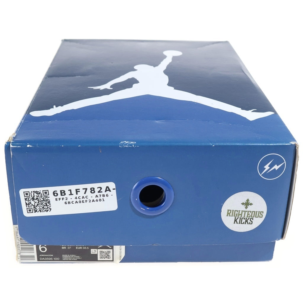 NIKE(ナイキ) ×FRAGMENT AIR JORDAN 3 フラグメント エア ジョーダン3 ローカットスニーカー レディース ホワイト/ブラック US5.5/24cm DA3595-100