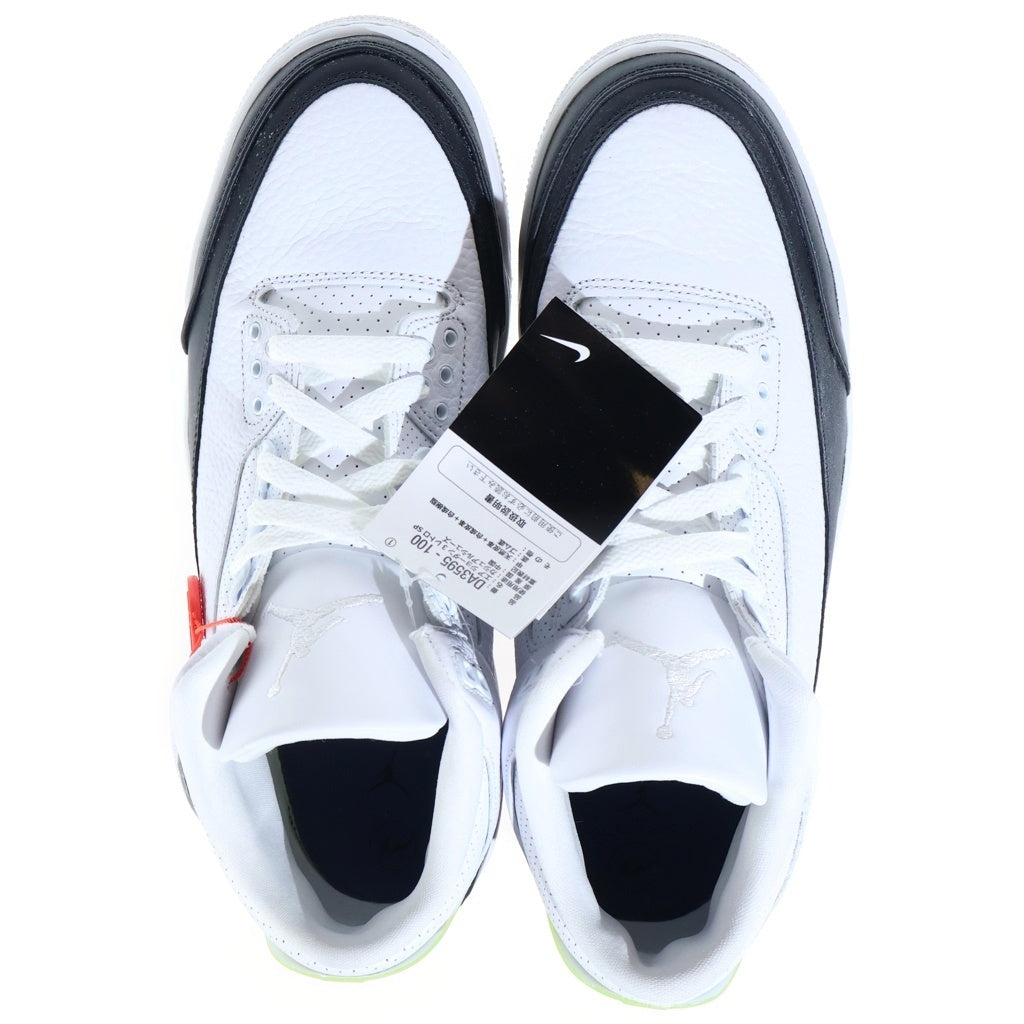 NIKE(ナイキ) ×FRAGMENT AIR JORDAN 3 フラグメント エア ジョーダン3 ローカットスニーカー ホワイト/ブラック US10/28cm DA3595-100
