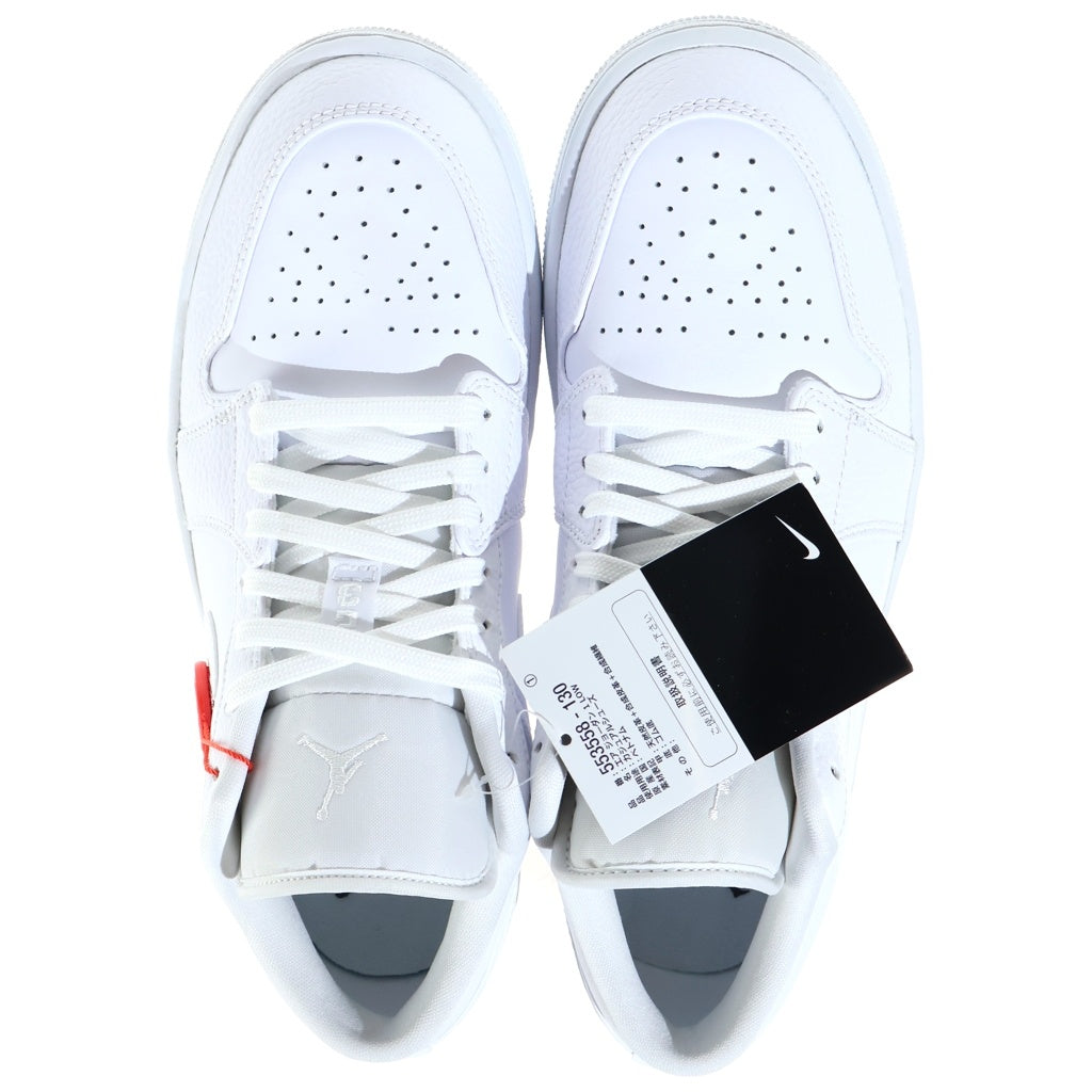 NIKE(ナイキ) AIR JORDAN 1 LOW エアジョーダン1 ローカットスニーカー ホワイト US8.5/26.5cm 553558-130