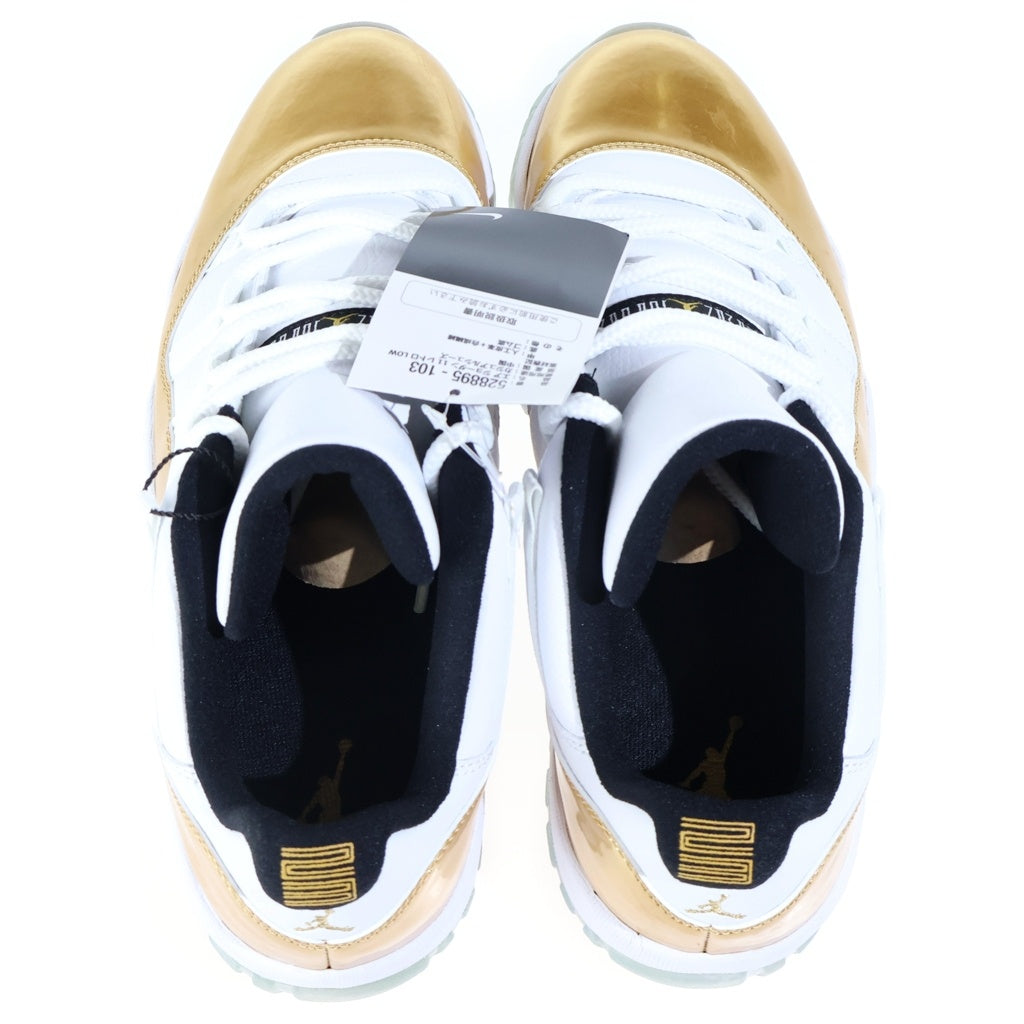 NIKE(ナイキ) AIR JORDAN 11 RETRO LOW CLOSING CEREMONY エア ジョーダン11 レトロ クロージングセレモニー ローカットスニーカー ホワイト/ゴールド US10/28cm 528895-103