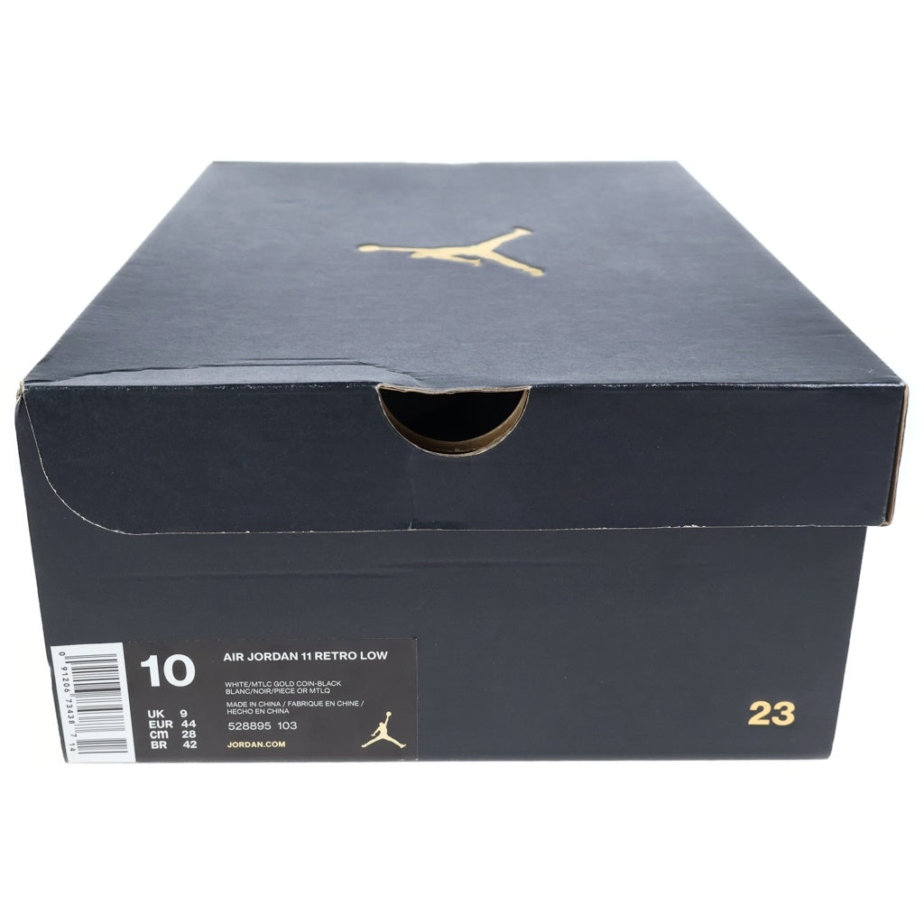 NIKE(ナイキ) AIR JORDAN 11 RETRO LOW CLOSING CEREMONY エア ジョーダン11 レトロ クロージングセレモニー ローカットスニーカー ホワイト/ゴールド US10/28cm 528895-103