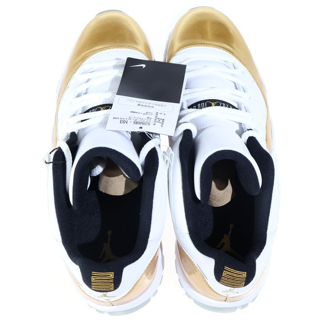 NIKE(ナイキ) AIR JORDAN 11 RETRO LOW CLOSING CEREMONY エア ジョーダン11 レトロ クロージングセレモニー ローカットスニーカー ホワイト/ゴールド US10.5/28.5cm 528895-103