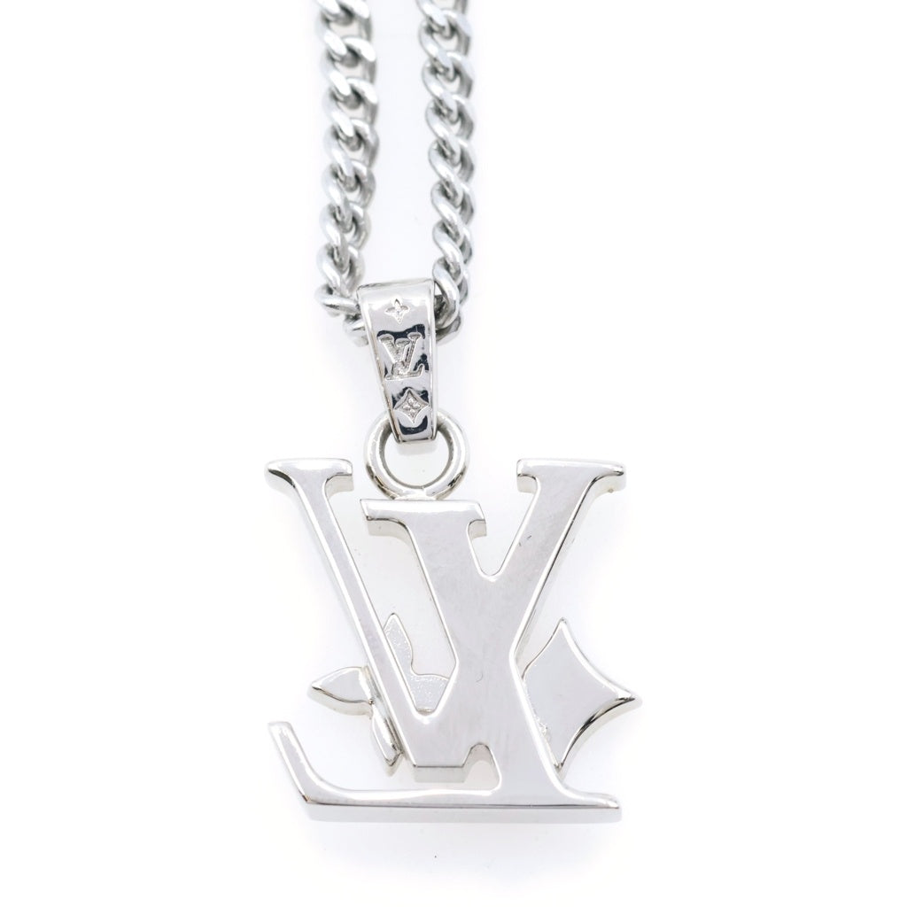 LOUIS VUITTON(ルイヴィトン) ルイヴィトン ペンダント モノグラム・ロウ ネックレス シルバー チェーン M02254 レディース