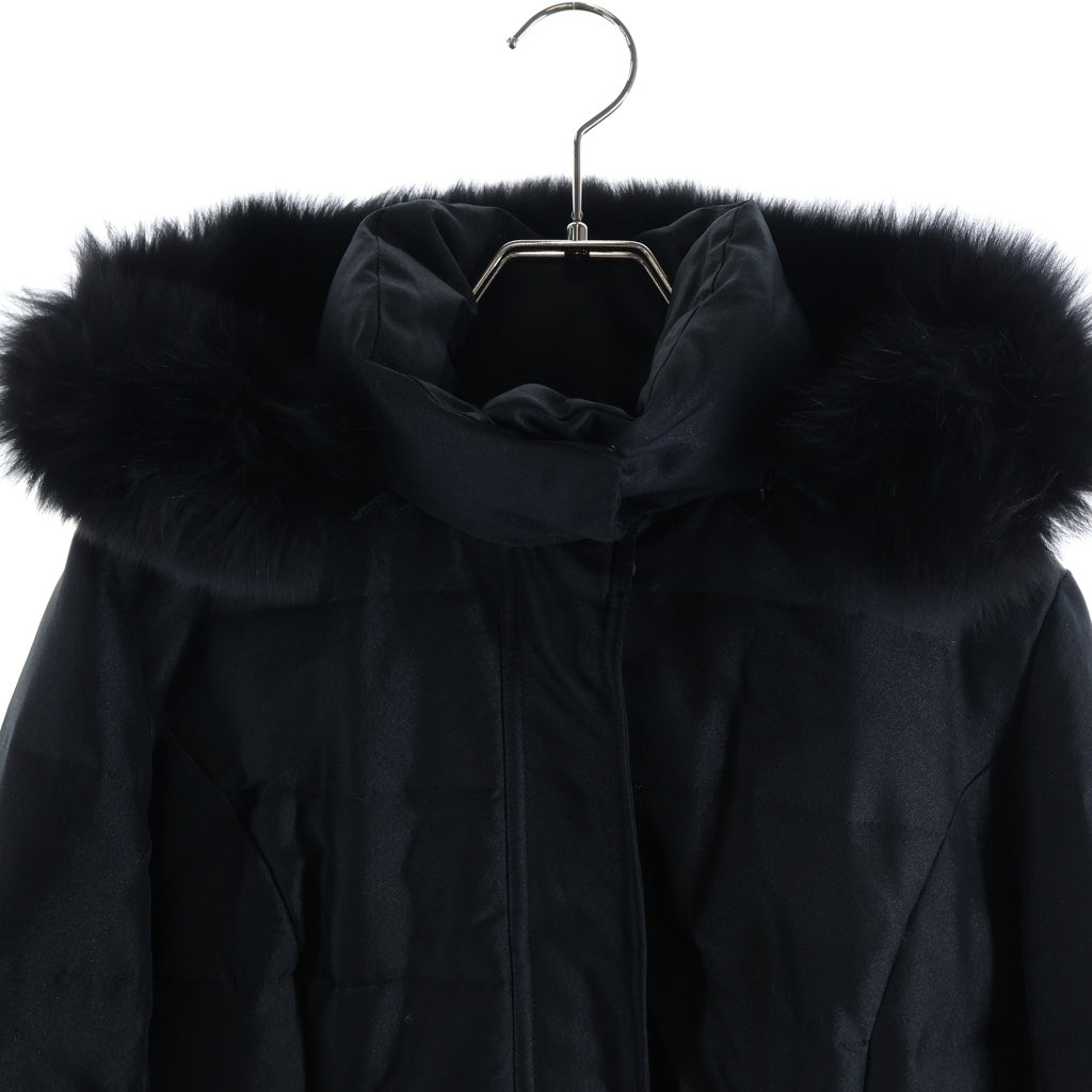 BURBERRY LONDON(バーバリーロンドン) ナイロンダウンコート フード付き ポリエステル ブラック B1C12-654-09 レディース