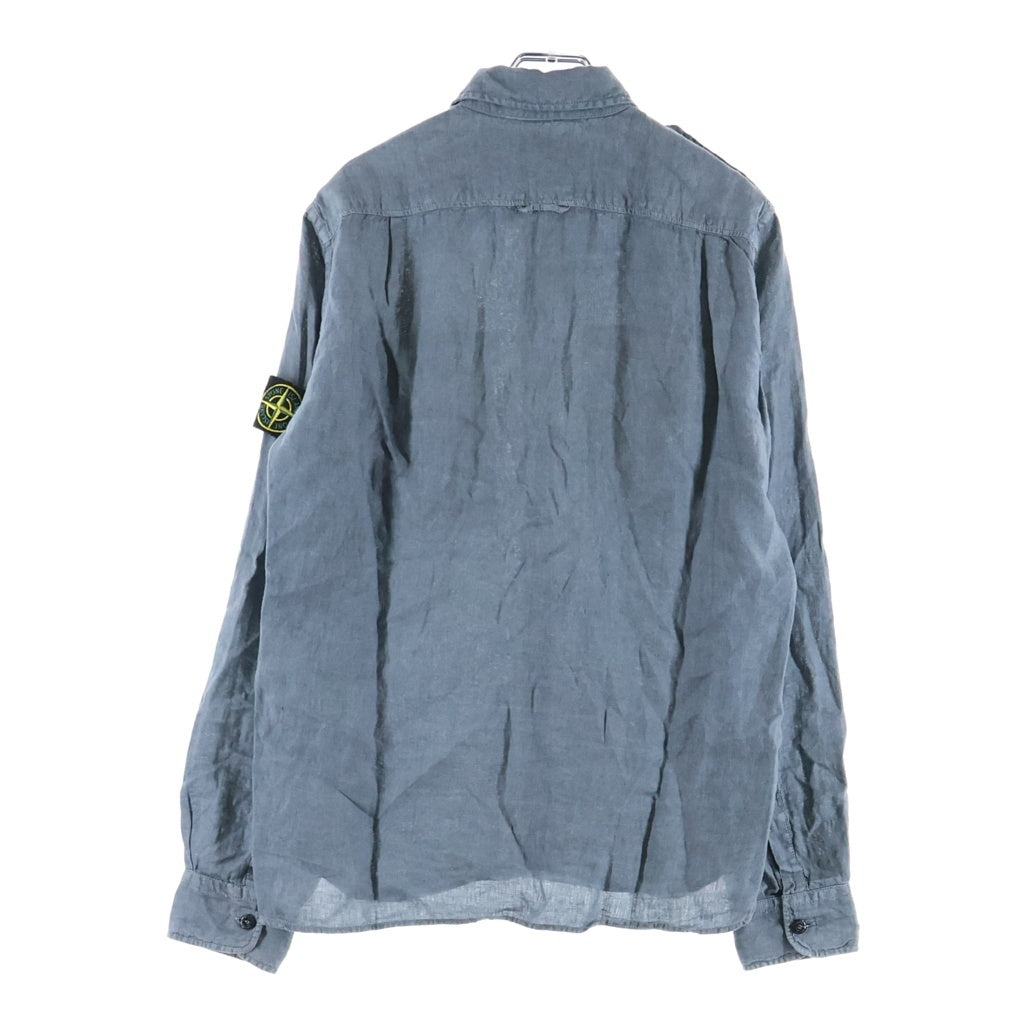 や*@様 STONE  ストーンアイランド グラデーション シャツ STONE ISLAND(ストーンアイランド) 15SS Linen Buttoned Shirt リネン