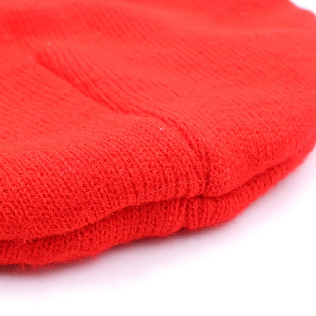 CHROME HEARTS(クロムハーツ) Triple Cross Beanie トリプル クロス ビーニー ニット帽 ロゴ刺繍 セメタリークロス レッド