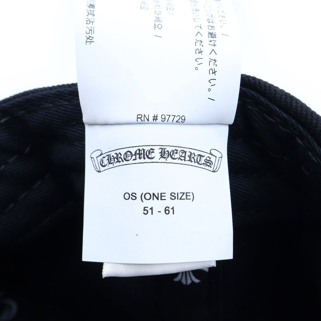 CHROME HEARTS(クロムハーツ) CH Plus Horseshoe Embroidery Baseball Cap ホースシュー エンブロイダリー ベースボール キャップ ブラック