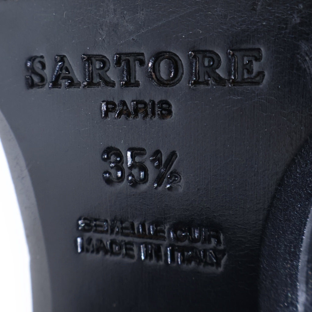 SARTORE(サルトル) ロングブーツ ブラック レザー レディース