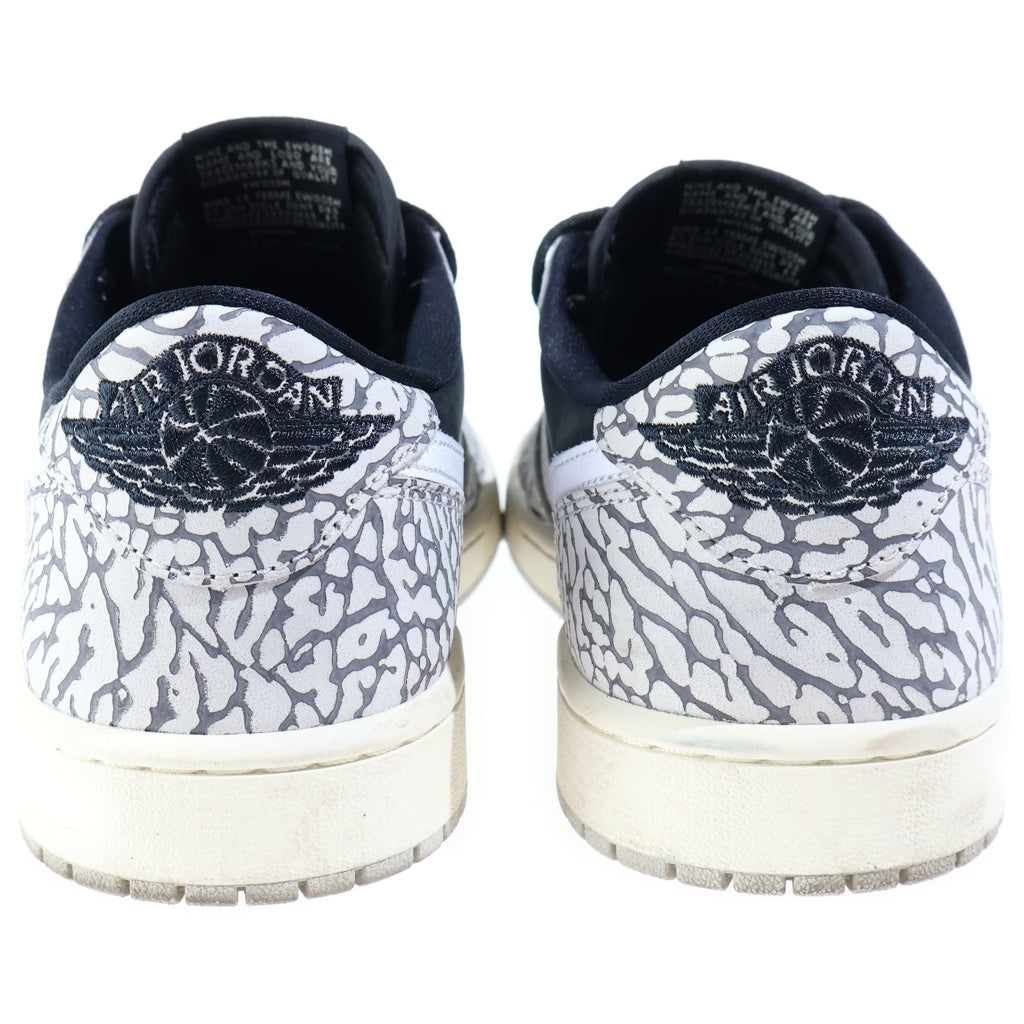 NIKE(ナイキ) AIR JORDAN 1 RETRO LOW OG BLACK CEMENT エアジョーダン1 レトロ ブラックセメント ローカットスニーカー ブラック/グレー US10/28cm CZ0790-001