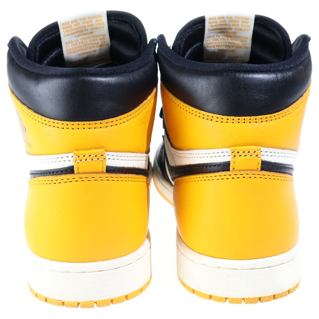 NIKE(ナイキ) AIR JORDAN 1 RETRO HIGH OG TAXI エアジョーダン1 レトロ タクシー ハイカットスニーカー ブラック/イエロー/ホワイト US10/28cm 555088-711