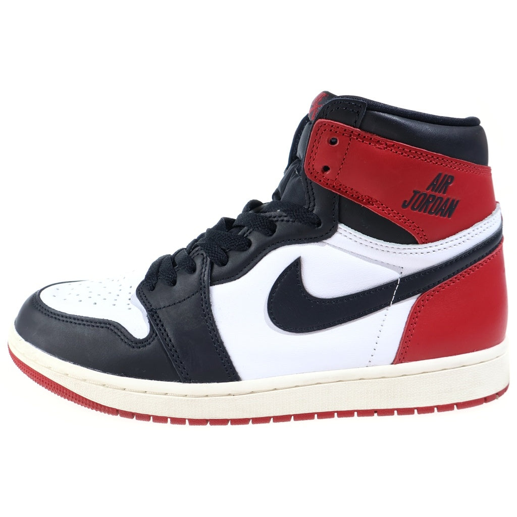 NIKE(ナイキ) AIR JORDAN 1 RETRO HIGH OG BLACK TOE REIMAGINED エアジョーダン1 レトロ ブラックトゥ リイマジンド ハイカットスニーカー ブラック/レッド/ホワイト US9.5/27.5cm DZ5485-106