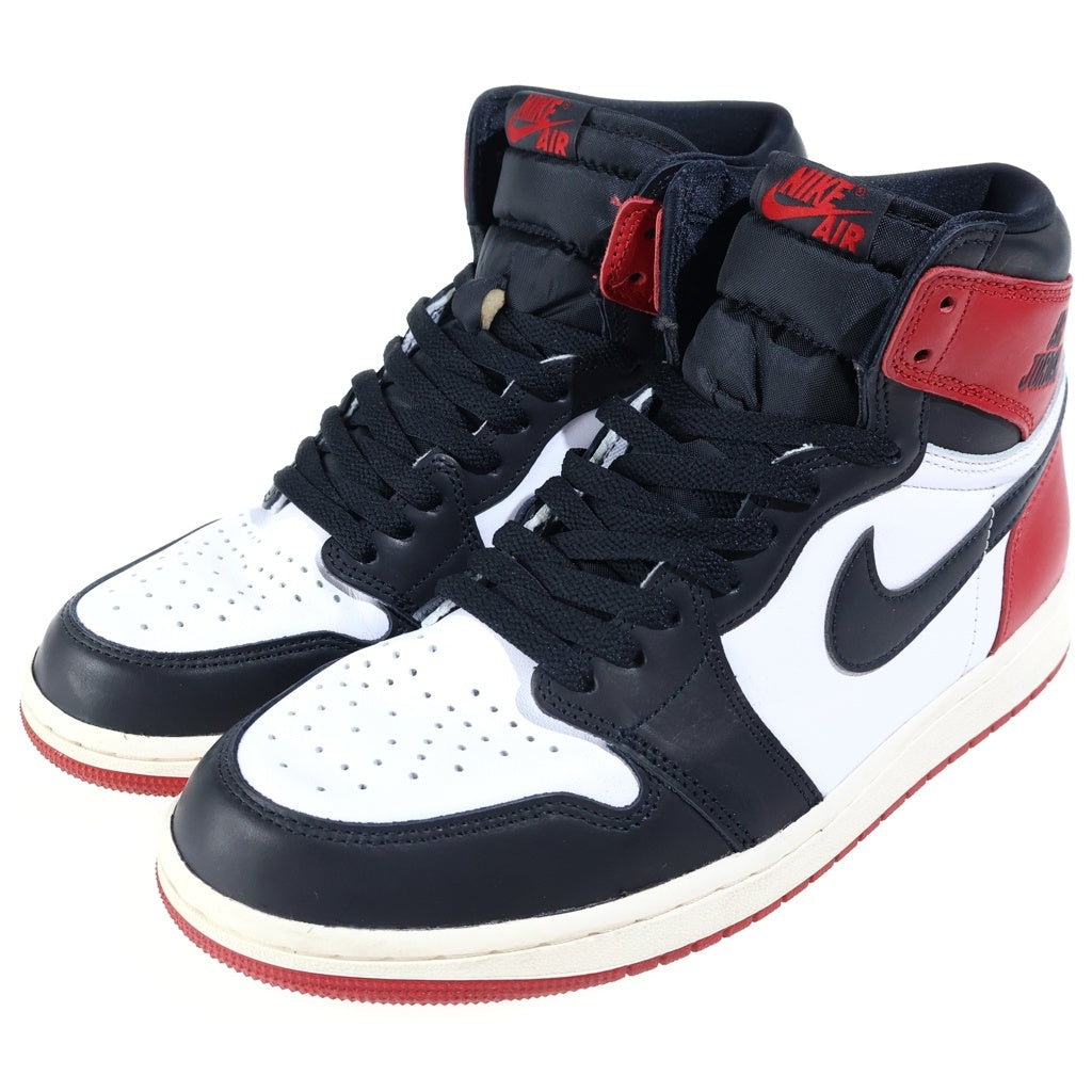 NIKE(ナイキ) AIR JORDAN 1 RETRO HIGH OG BLACK TOE REIMAGINED エアジョーダン1 レトロ ブラックトゥ リイマジンド ハイカットスニーカー ブラック/レッド/ホワイト US9.5/27.5cm DZ5485-106