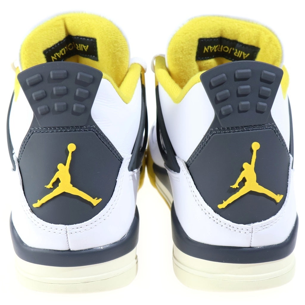 NIKE(ナイキ) WMNS AIR JORDAN 4 RETRO VIVID SULFUR ウィメンズ エアジョーダン4 レトロ ハイカットスニーカー ホワイト US11/28cm AQ9129-101