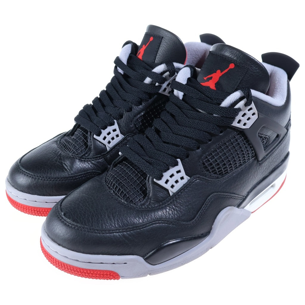 NIKE(ナイキ) AIR JORDAN 4 RETRO BRED REIMAGINED エアジョーダン4 レトロ ブレッド リイマジンド ハイカットスニーカー ブラック US10/28cm FV5029-006