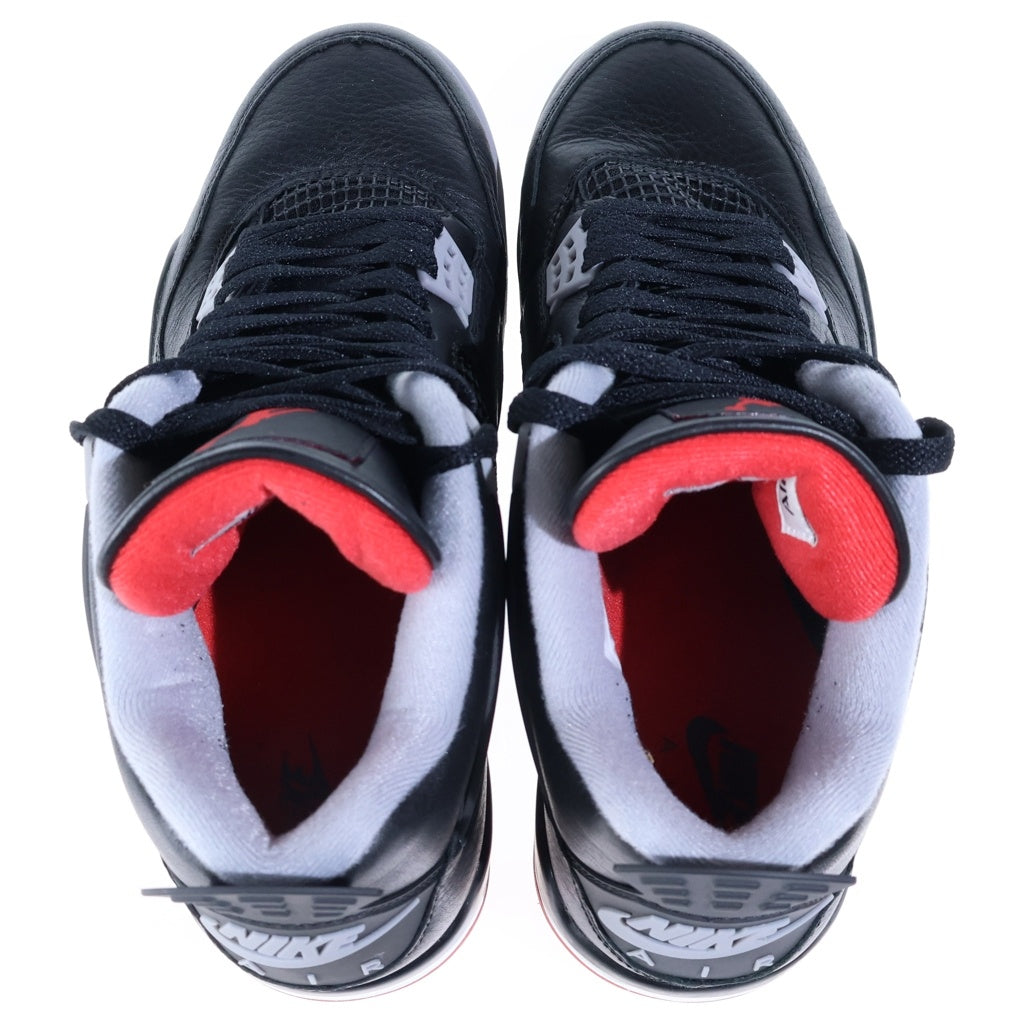 NIKE(ナイキ) AIR JORDAN 4 RETRO BRED REIMAGINED エアジョーダン4 レトロ ブレッド リイマジンド ハイカットスニーカー ブラック US10/28cm FV5029-006