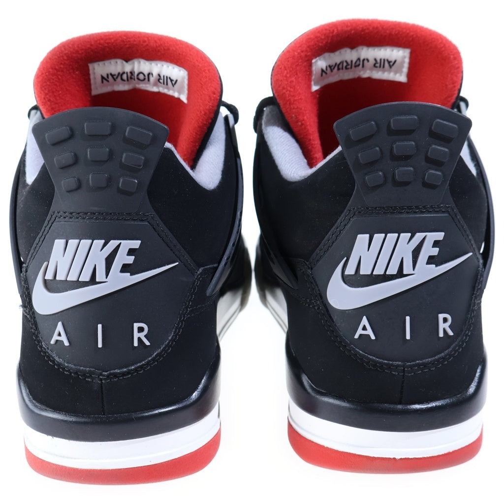 NIKE(ナイキ) AIR JORDAN 4 RETRO BRED エアジョーダン4 レトロ ブレッド ハイカットスニーカー ブラック US10/28cm 308497-060