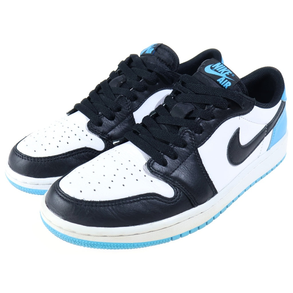 NIKE(ナイキ) WMNS AIR JORDAN 1 LOW OG ウィメンズ エアジョーダン1 ローカットスニーカー ホワイト/ブルー US10/27cm CZ0775-104