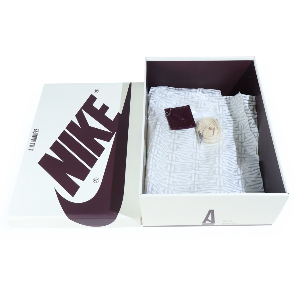 NIKE(ナイキ) ×A Ma Maniere AIR JORDAN 1 RETRO HIGH OG アママニエール エアジョーダン1 レトロ ハイカットスニーカー セイル/バーガンディ US10/28cm DO7097-100