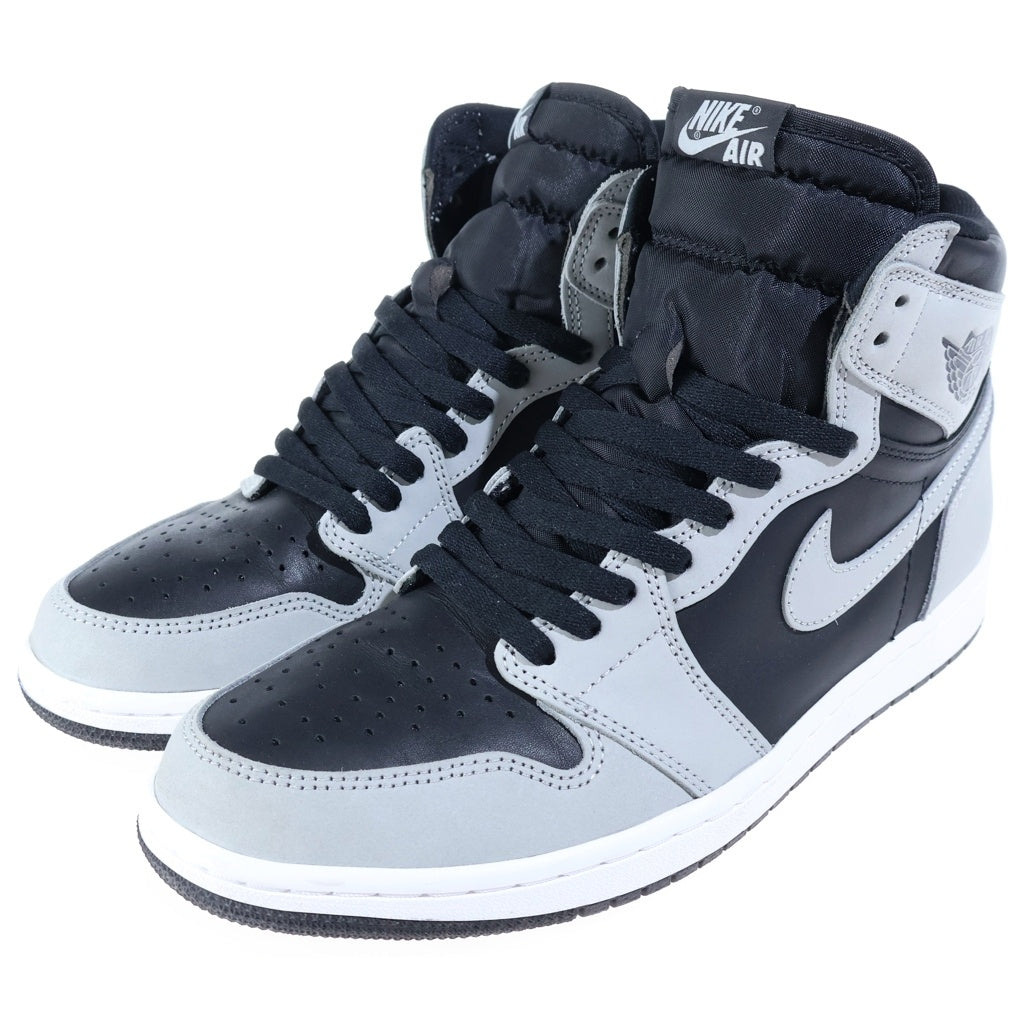 NIKE(ナイキ) AIR JORDAN 1 HIGH OG SHADOW 2.0 エアジョーダン1 シャドウ ハイカットスニーカー ブラック/グレー US10/28cm 555088-035