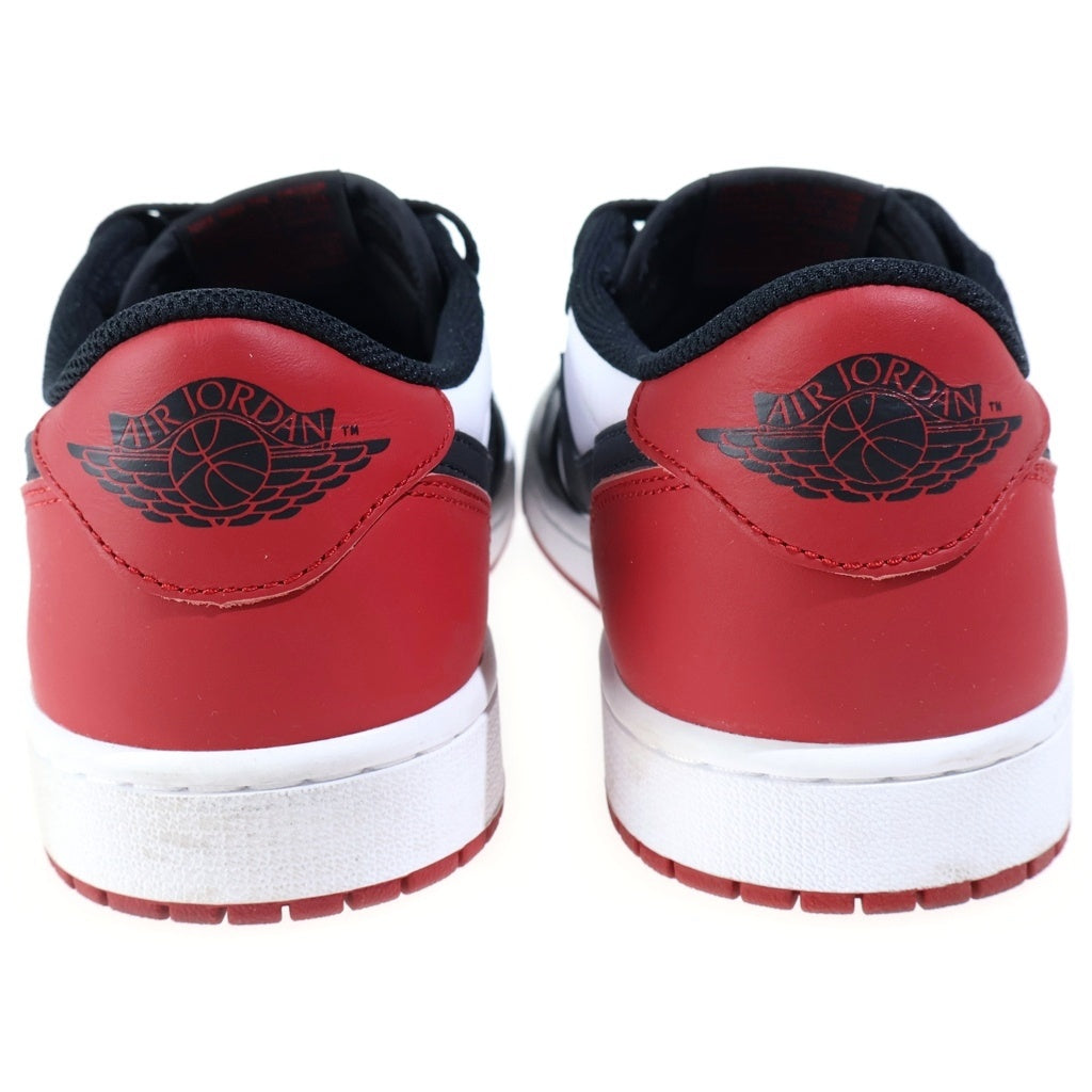 NIKE(ナイキ) AIR JORDAN 1 LOW OG BLACK TOE エアジョーダン1 ブラックトゥ ローカットスニーカー ホワイト/レッド US10/28cm CZ0790-106