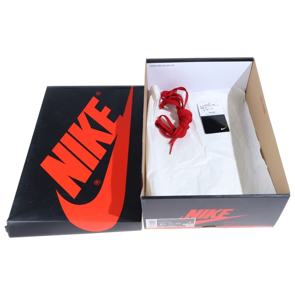 NIKE(ナイキ) AIR JORDAN 1 LOW OG BLACK TOE エアジョーダン1 ブラックトゥ ローカットスニーカー ホワイト/レッド US10/28cm CZ0790-106
