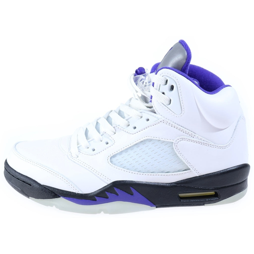 NIKE(ナイキ) AIR JORDAN 5 DARK CONCORD エアジョーダン5 ダークコンコルド ハイカットスニーカー ホワイト US10/28cm DD0587-141