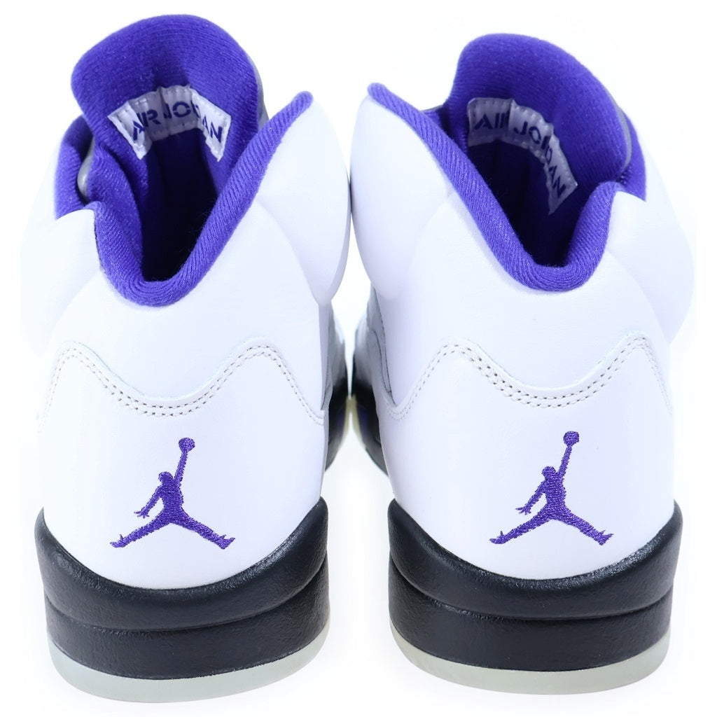 NIKE(ナイキ) AIR JORDAN 5 DARK CONCORD エアジョーダン5 ダークコンコルド ハイカットスニーカー ホワイト US10/28cm DD0587-141