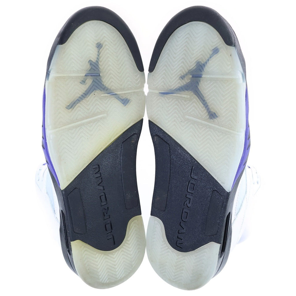 NIKE(ナイキ) AIR JORDAN 5 DARK CONCORD エアジョーダン5 ダークコンコルド ハイカットスニーカー ホワイト US10/28cm DD0587-141