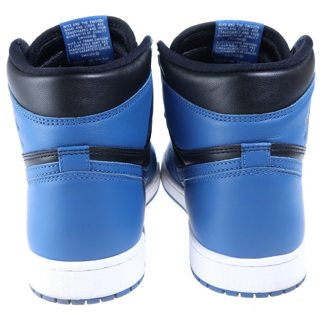 NIKE(ナイキ) AIR JORDAN 1 RETRO HIGH OG DARK MARINA BLUE エアジョーダン1 レトロ ダークマリナブルー ハイカットスニーカー ブラック/ブルー US10/28cm 555088-404