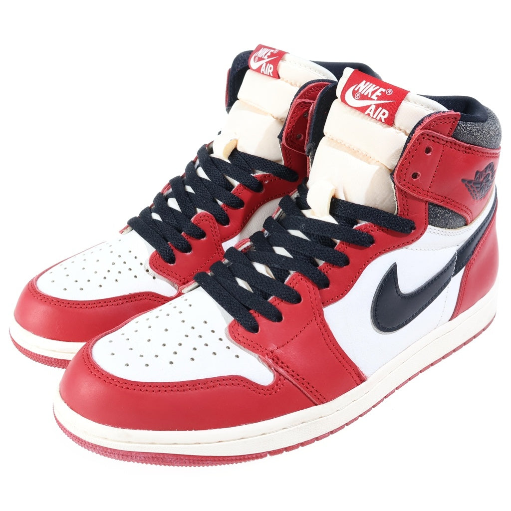 NIKE(ナイキ) AIR JORDAN 1 HIGH OG LOST FOUND CHICAGO エアジョーダン1 ロスト ファウンド シカゴ ハイカットスニーカー レッド/ホワイト US10/28cm DZ5485-612
