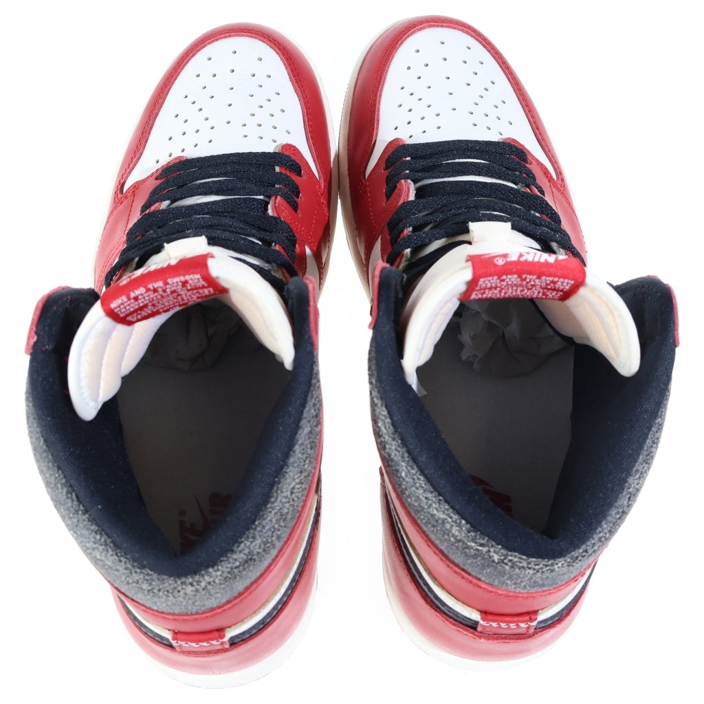 NIKE(ナイキ) AIR JORDAN 1 HIGH OG LOST FOUND CHICAGO エアジョーダン1 ロスト ファウンド シカゴ ハイカットスニーカー レッド/ホワイト US10/28cm DZ5485-612