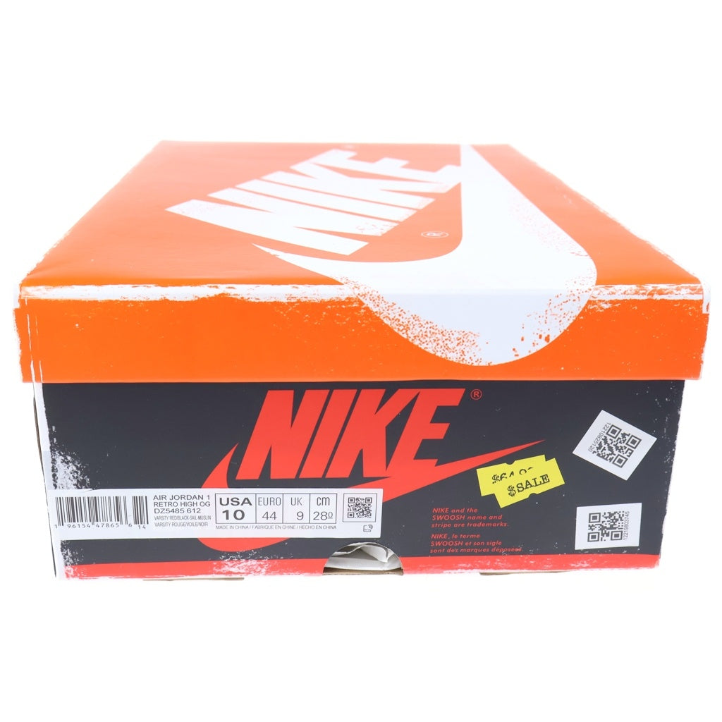 NIKE(ナイキ) AIR JORDAN 1 HIGH OG LOST FOUND CHICAGO エアジョーダン1 ロスト ファウンド シカゴ ハイカットスニーカー レッド/ホワイト US10/28cm DZ5485-612