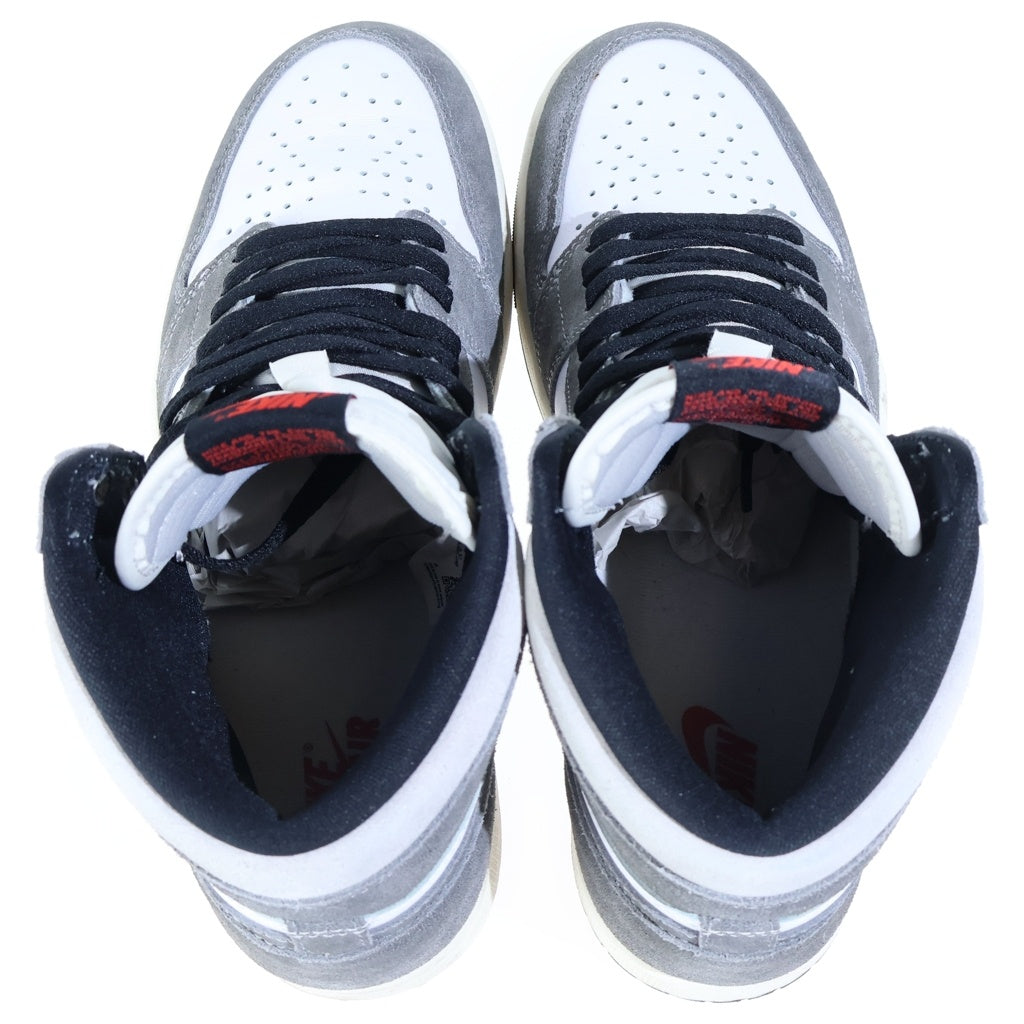NIKE(ナイキ) AIR JORDAN 1 RETRO HIGH OG エアジョーダン1 レトロ ハイカットスニーカー ホワイト/グレー US10/28cm DZ5485-051
