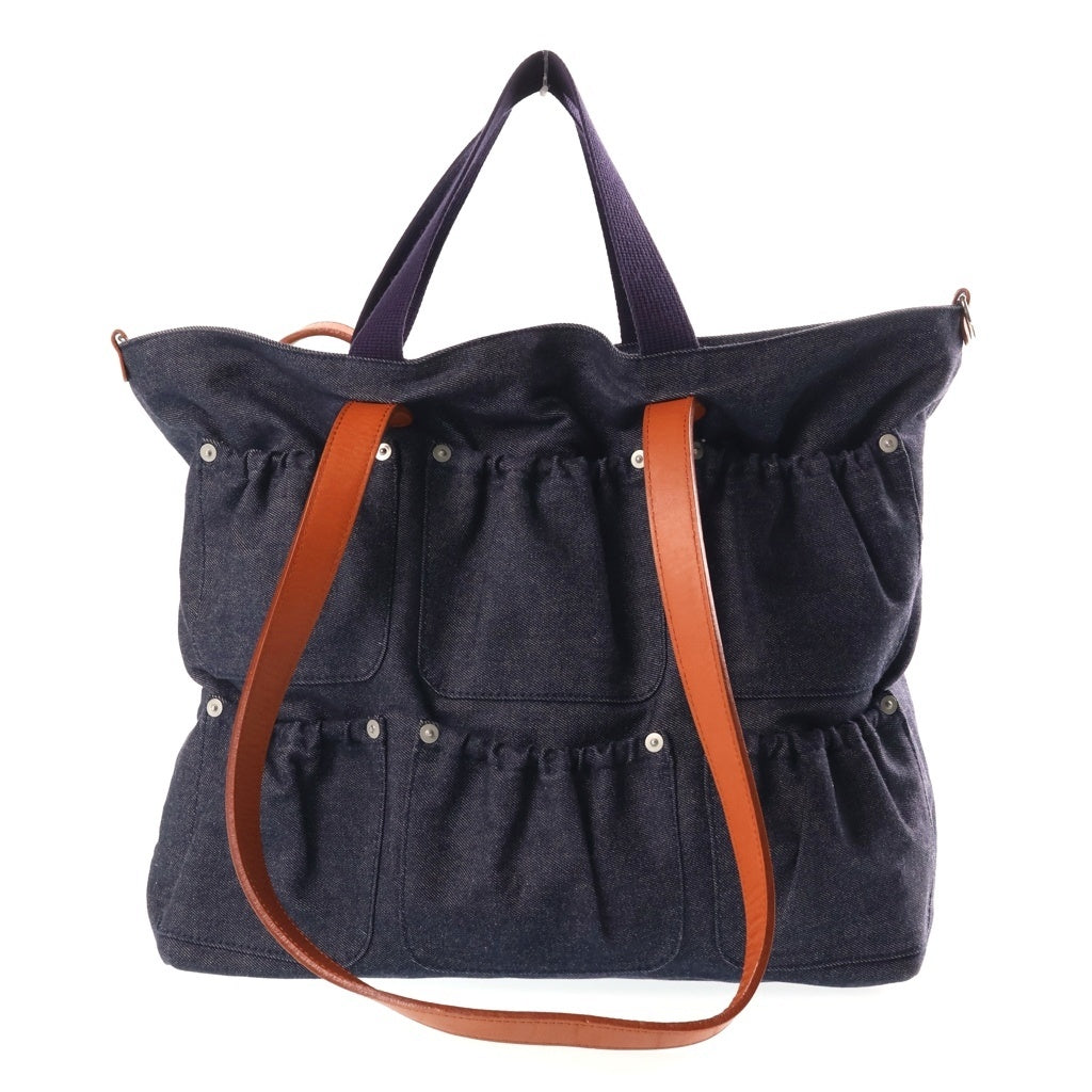 NO BRAND(ノーブランド) refomed（リフォメッド）FORMAN TOOL BAG デニム 2WAY トートバッグ ハンドバッグ ショルダーバッグ インディゴ REAC-007D