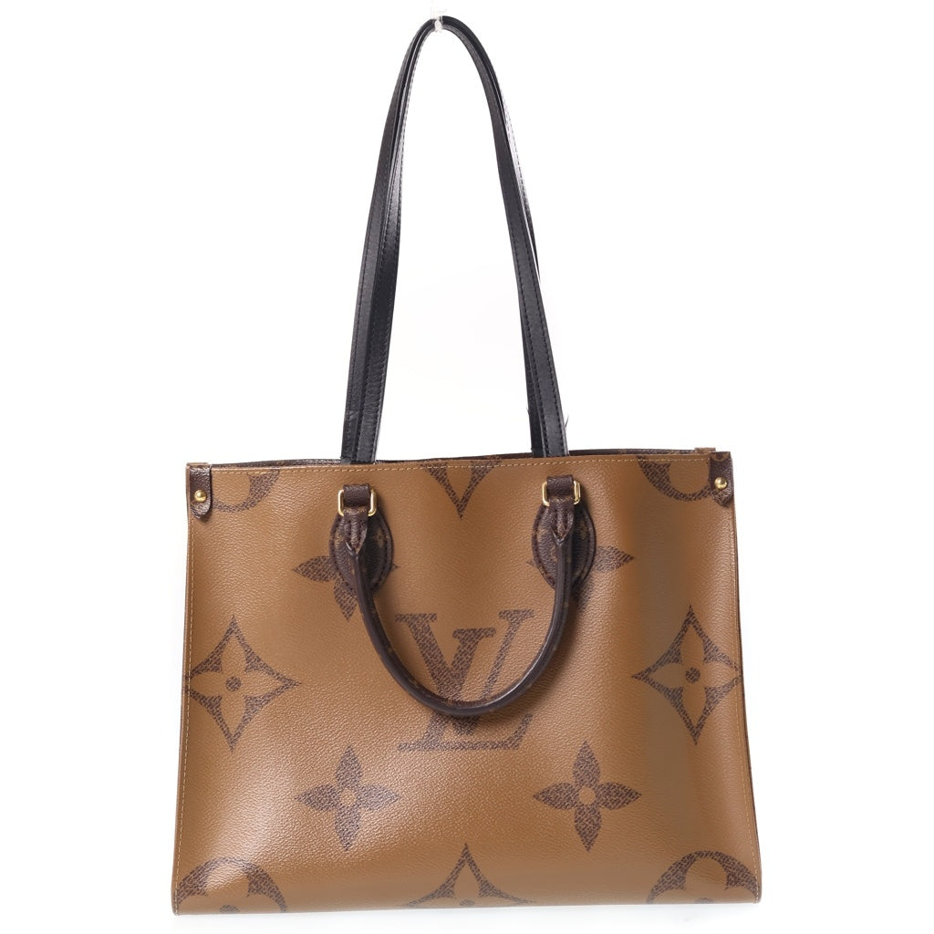 LOUIS VUITTON(ルイヴィトン) オンザゴーMM ハンドバッグ 2wayモノグラム リバース ジャイアント ブラウン M45321 レディース