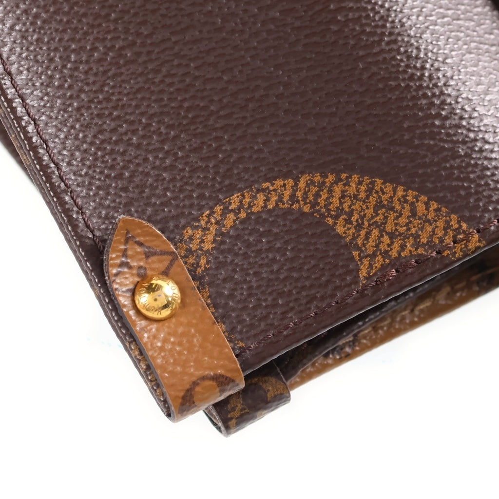 LOUIS VUITTON(ルイヴィトン) オンザゴーMM ハンドバッグ 2wayモノグラム リバース ジャイアント ブラウン M45321 レディース