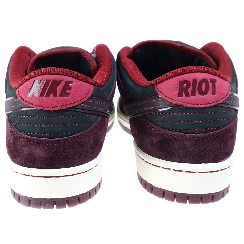 NIKE SB(ナイキエスビー) ×RIOT SKATESHOP DUNK LOW PRO QS ライオットスケートショップ ダンク ローカットスニーカー レッド/ブラック US9/27cm FZ1289-200