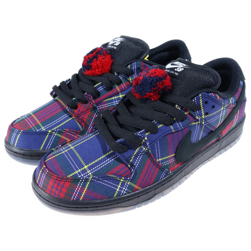 NIKE SB(ナイキエスビー) ×NARDWUAR DUNK LOW PRO QS TARTAN ナードワー ダンク プロ タータン ローカットスニーカー マルチ/ブラック US9/27cm II1493-600
