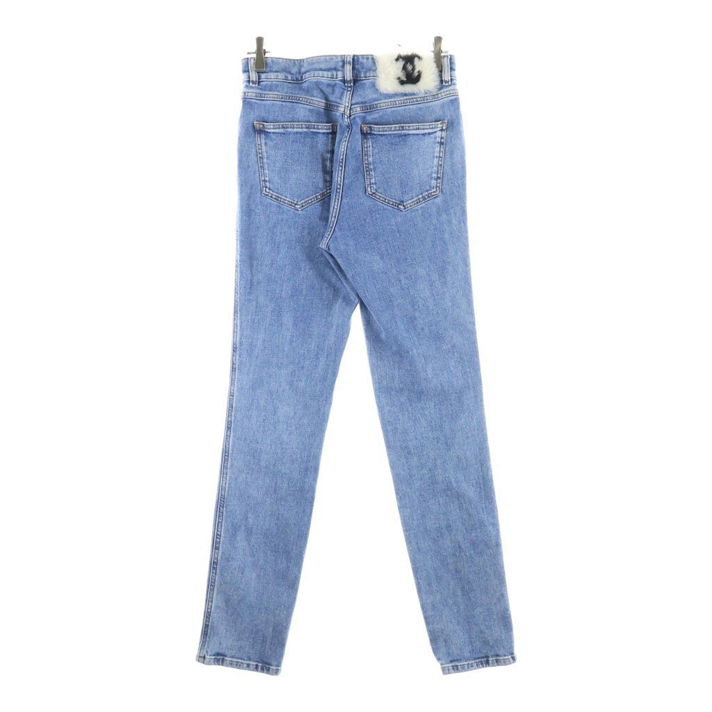 CHANEL(シャネル) 23AW Coco Neige Denim Pants ココネージュ デニムパンツ ジーンズ ココマーク インディゴ P74543V67391 レディース