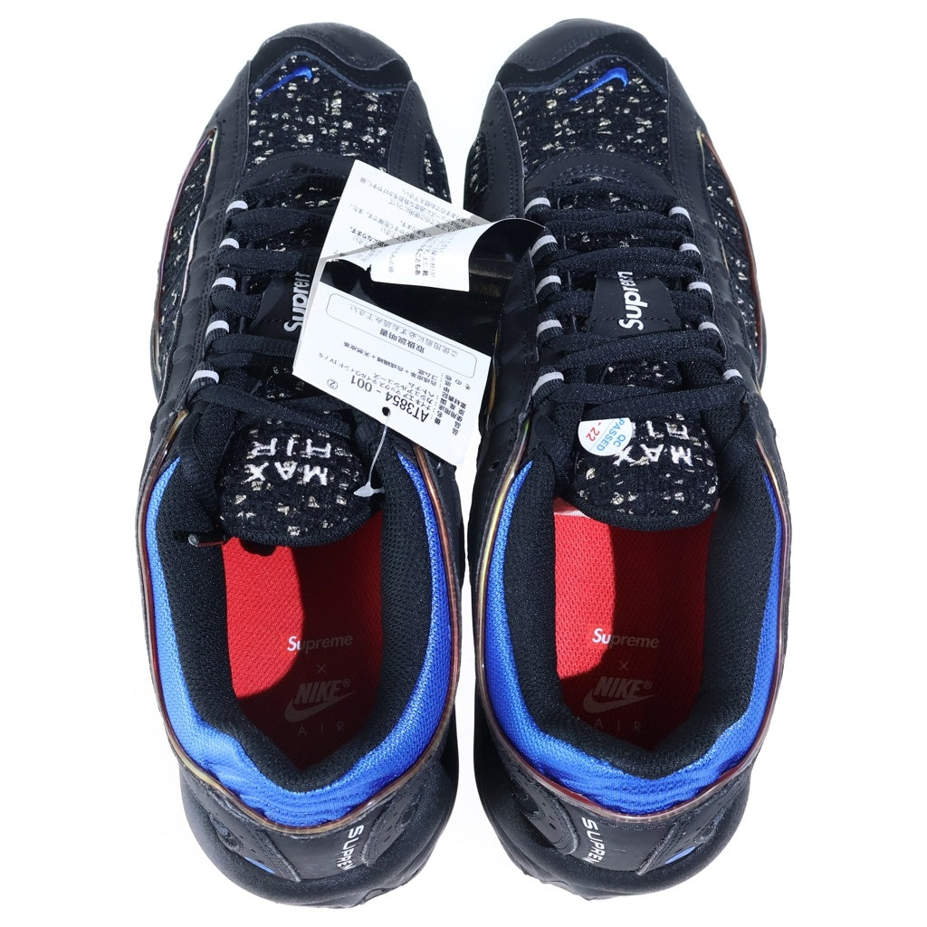 NIKE(ナイキ) ×Supreme AIR MAX TAILWIND 4 シュプリーム エアマックステイルウィンド4 ローカットスニーカー ブラック US10/28cm AT3854-001