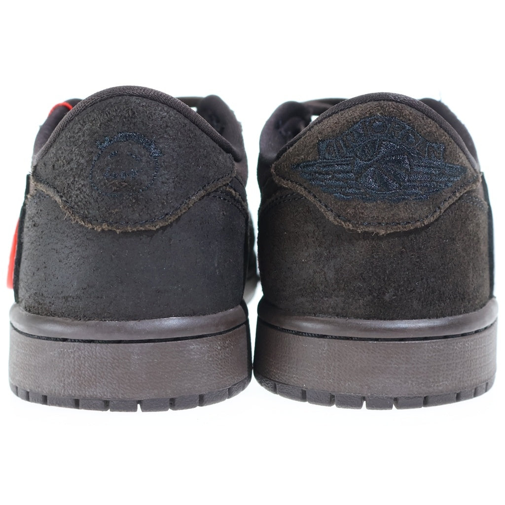 NIKE(ナイキ) ×TRAVIS SCOTT AIR JORDAN 1 LOW OG SP VELVET BROWN トラヴィススコット エアジョーダン1 ベルベットブラウン ローカットスニーカー US8.5/26.5cm DM7866-202