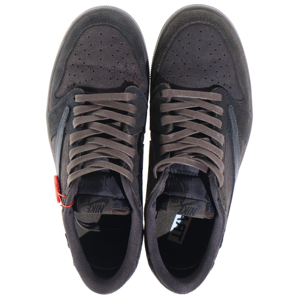 NIKE(ナイキ) ×TRAVIS SCOTT AIR JORDAN 1 LOW OG SP VELVET BROWN トラヴィススコット エアジョーダン1 ベルベットブラウン ローカットスニーカー US8.5/26.5cm DM7866-202